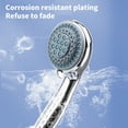 thumbnail image 4 of Wrjufa High-Pressure Handheld Shower Head with Three Spraying Modes, Nozzle Hard Water High-Pressure Shower Head for Low Water Pressure Environments Sliver, 4 of 7