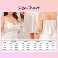 thumbnail image 5 of Women Lingerie Nightwear Plus Size Satin Sleepwear Nightgown Chemise for Busty Lady, 5 of 5