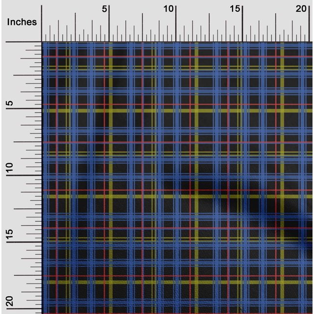 oneOone Viscose Jersey Fabric Madras Check Print Sewing Fabric BTY 60 Inch Wide