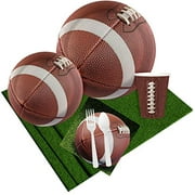 BirthdayExpress Football Party Supplies Party Pack for 8