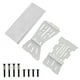 thumbnail image 4 of Kit de 3 placas inferiores de repuesto de acero inoxidable para atornillar debajo de carrocería, para coche RC 1/10, piezas de repuesto, 4 of 9