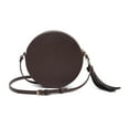 thumbnail image 2 of Daisy Rose Round Crossbody Bag Purse for Women with Tassel - PU Vegan leather, 2 of 5