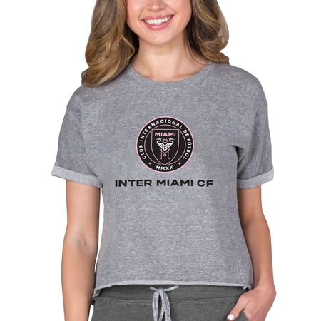 Women s Concepts Sport Gray Inter Miami CF Mainstream Terry Top