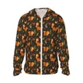 thumbnail image 1 of Balery Festive Squirrels Dark Forest Sudadera ligera de manga larga con capucha y protección solar UPF 50+ para hombre y mujer, ideal para pesca y running-Large, 1 of 7