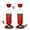 Red, variant on Kingsyard Glass Hummingbird Feeder for Outdoor Garden Hanging, 24 Ounces, Ant Moat Included, Blue