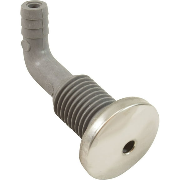 Air Injector, Jacuzzi/Sundance Silent Air, 3/8"b, SS/Gray