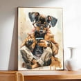 thumbnail image 4 of Hudo Manchester Terrier Toy Funny Dog Poster Bathroom Wall Art Decor - Manchester Terrier Toy Dog Canvas Wall Art - Cute Posters - Dog Picture, 4 of 5