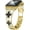 A-Gold/black, variant on Diamond Metal Band Adds Sparkle to Your Watch - Compatible with Apple Watch Series 8/7/6/5/4/3/2/1Se/Ultra - Clover Is Simple and Stylish, Fits Women's Sizes 38mm 40mm 41mm 42mm 44mm 45mm 49mm