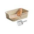 thumbnail image 1 of Extra Large Semi Enclosed Cat Litter Box High Sides Low Entry Open Top Kitty Toilet Splash Control for Senior Cats Kittens Multi Cat Home Apartment Senior Cats Multi Cat Clean Home Litter Control, 1 of 8