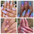 thumbnail image 3 of Formas holográficas de mariposa y corazón, copos de purpurina, brillantes diamantes de imitación, lentejuelas coloridas 3D, decoración de manicura, arte de uñas, 3 of 4