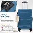 thumbnail image 2 of CQSXDA 24 Inch Hardshell ABS Carry on Luggage with Expandable Design and Spinner Wheels for Travel, TSA Lock, 2 of 9