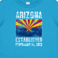 thumbnail image 4 of Inktastic Established February 14, 1912 Arizona Flag Boys or Girls Baby T-Shirt, 4 of 5