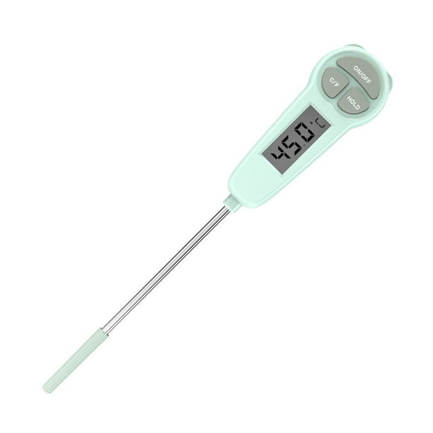 Yhmxh Utensilios de cocina Termómetros digitales de temperatura del agua Termómetros de leche Termómetros de alimentos Sonda de acero inoxidable Muebles para cocina Accesorios de cocina