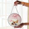 thumbnail image 2 of Every Fart is Love Note Corgi Guilty Face Happy Valentine's Stained Glass Suncatcher Welsh Corgi Dog Lover Gifts Idea Window Hanging Sign Decor - 01016, 2 of 5