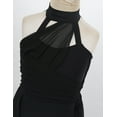 thumbnail image 5 of Manyakai Girls Sleeveless Cutout Back Ballet Dance Leotard Dress for Lyrical Contemporary Dancing Black 10, 5 of 7