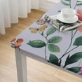 thumbnail image 5 of HAOXIT  Rectangle, Spring Summer Flower Waterproof Table Cloth, Spring Summer Flowers Table Cover for Party Picnic Dinner Decor 52*52, 5 of 8