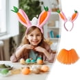 thumbnail image 1 of Fiudx Diadema de Pascua, Adorable Diseño de Orejas de Conejo y Zanahoria, Falda de Gasa Suave, Perfecta para Fiestas de Pascua, Celebraciones de Primavera, Regalo para Festividades, Diadema de 18 X 3, 1 of 7