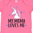 thumbnail image 4 of Inktastic My Mema Loves Me Girl Unicorn Girls Baby Bodysuit, 4 of 5