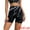 Black, variant on Unique Bargains Women's High Waist Tie Dye Biker Shorts Thigh Shapers Shorts M Purple