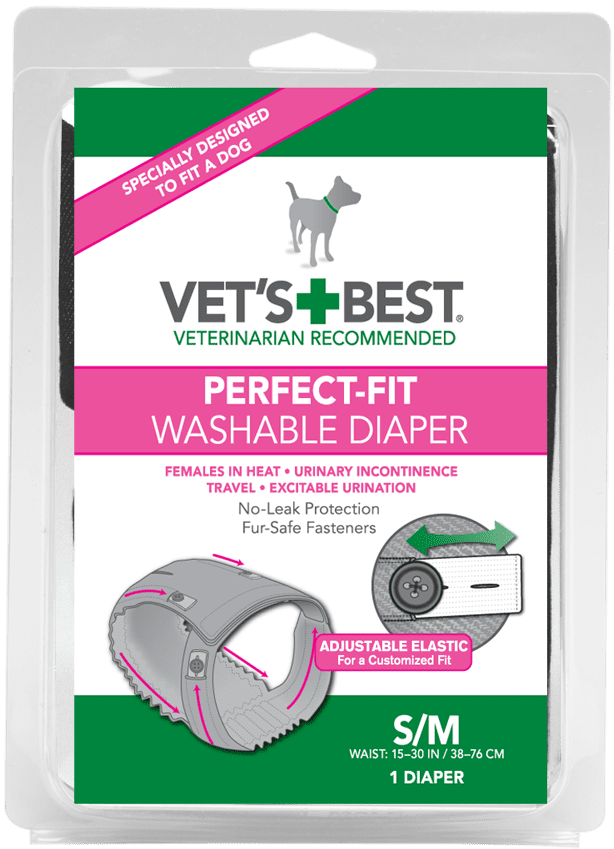 vet's best perfect fit washable diaper