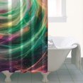 thumbnail image 4 of Colorful Spiral Pattern Shower Curtain 36"x72" ,Bathroom Decorative Shower Curtains Set with 12 Hooks,Modern Waterproof Washable Shower Curtain, 4 of 6