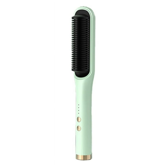 Electric Hair Straightener Brush Hot Comb Multifunctional Heating Comb Negative Ion Anti Scalding Styling Tool-C US Plug