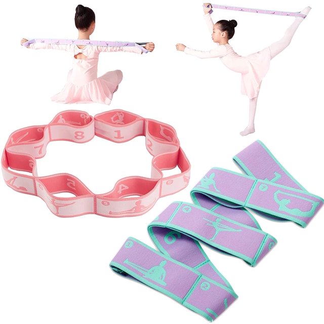 Correas elásticas para hacer ejercicio, yoga y estiramientos para niños, 2 unidades