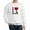 White, variant on CafePress - I Love LA Sweatshirt - Crew Neck Sweatshirt