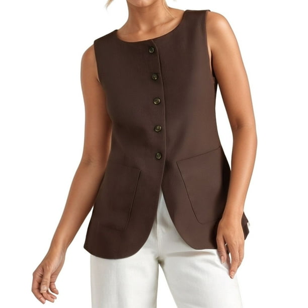 Camiseta sin mangas de cuello cuadrado estilo francés para mujer - Cuello cuadrado elegante, tejido puro, versátil