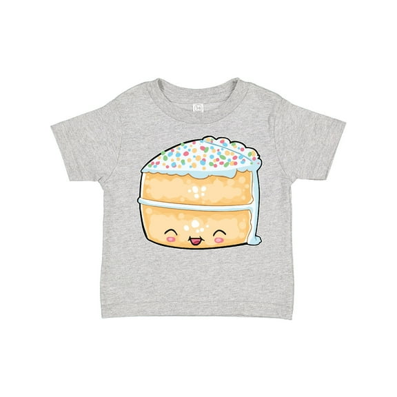 Inktastic Cute Smiling Cake with Confetti Sprinkles Boys or Girls Toddler T-Shirt
