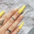 thumbnail image 5 of MINKUROW 24pcs Long Press on Nails Coffin Fake Nails for Girls Glossy False Nails with Butterfly Designs Blue and Clear Acrylic Nails Press On for Women (Blue), 5 of 6