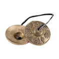thumbnail image 3 of Platillos tibetanos Tingsha, campanas hechas a mano, portátiles, 6,5 cm, regalos únicos para familiares y amigos, instrumento de percusión de juguete Estilo B, 3 of 9