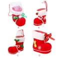 thumbnail image 3 of Wosthever Regalo de Navidad de 4 tamaños, soporte para regalo de dulces, decoración de fiesta en casa, botas de caramelo de Papá Noel para niños, Mini Kits de decoración para fiestas L Wosthever JR1132-04, 3 of 6
