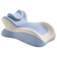 thumbnail image 1 of Almohada de cuña para cama, almohada de cuña de espuma viscoelástica, cojín antideslizante para dormir boca abajo, almohadas multifuncionales para Azul beige, 1 of 9
