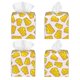 thumbnail image 2 of Fotbe Cheese Porta Pañuelos Decorativo de Cuero, Caja Cuadrada Moderna para Pañuelos Faciales, Organizador y Dispensador 5x5x5'', 2 of 7