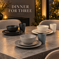 thumbnail image 5 of Homienly Shatterproof Dinnerware Set, 12-Piece Wheat Straw Tableware for 3, Plates Bowls & Cups, Lightweight Reusable Dishes, Microwave & Dishwasher Safe, Everyday Meals, Grey Stone, 5 of 8