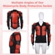 thumbnail image 3 of Chaqueta protectora para carrocería de motocicleta, armadura para hombres, equipo de protección para montar en Motocross, Protector de chaleco para columna vertebral y pecho para moto de cross ATV, 3 of 7