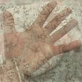 thumbnail image 3 of Floral Tulle Curtains with Rod Pocket, Vintage Love Retro Colored Exotic Hibiscus Plant Blooming Live Giving Nature, Sheer Drape for Wedding Party 2 Panels, 7 Sizes, Coral Tan Brown, by Ambesonne, 3 of 3
