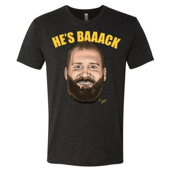 Shinesty NFL Players Association Ben Roethlisberger Soft Poly Blend Tee (M)