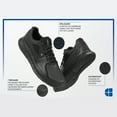 thumbnail image 3 of Shoes For Crews Falcon II, Women's Slip Resistant Work Shoes, Water Resistant, Black Leather, 3 of 9