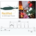 Red & White C9 Christmas Lights, 33ft 50 LED Faceted Strawberry String