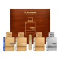 thumbnail image 3 of Colección Amber Oud de Al Haramain para unisex - Juego de regalo de 4 piezas, 4 x 2 oz EDP en spray Dorado, azul, blanco, carbón, 3 of 3