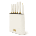 thumbnail image 5 of Thyme & Table 7-Piece Knife Block Set, Cream, 5 of 8