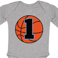 thumbnail image 4 of Inktastic Basketball 1st Birthday 1 Year Old Boys Long Sleeve Baby Bodysuit, 4 of 5
