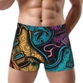 thumbnail image 2 of Men's Boxer Briefs Comfortable Breathable Underwear, Electric Guitars Rock Music Colorful, 2 of 7