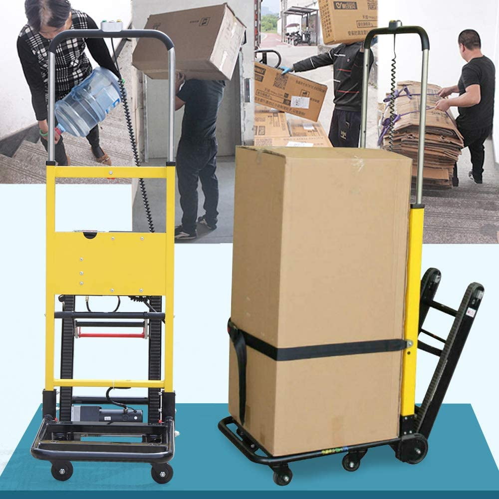 Max Load NEW Electric Folding 800w Stair Climbing Hand Truck Cart Dolly 440lb 