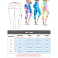 thumbnail image 2 of LAVA Tie Dye Leggings for Women High Waisted Butt Lifting Scrunch Yoga Pants Workout Textured Capri（Purple, L), 2 of 7