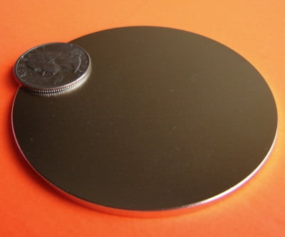 Rare Earth Magnets 3 in x 1/8 in Disc Neodymium