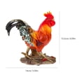 thumbnail image 2 of SEWACC Rooster Model Rooster Sculpture Figurine Educational Tool Farm Education 1Pack, 2 of 8