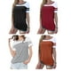 thumbnail image 3 of Camiseta de Manga Corta Jumpingount Mujer Bloques de Colores Negro S, 3 of 5